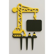 Liya3D Inşaat Temalı Pasta Süsü