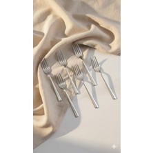 Mustran 6’lı Paslanmaz Çelik Tatlı Çatal Seti Lüks Murat