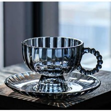 YNSK 6’lı Çay Kahve Fincan Takımı Cam Fincan Seti