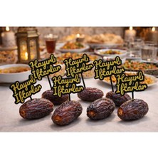 Liya3D Ramazan Sunum Kürdanı – Hayırlı Iftarlar Yazılı Dekoratif Iftar Süsü (6’lı Set)