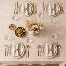 Faralya Life %100 Pamuklu Masa Örtüsü 140X200 cm Dikdörtgen Sofra Örtüsü