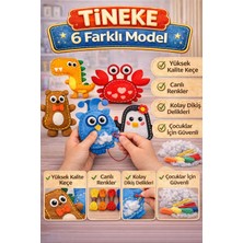 Tineke 6 Adet Çocuklar Için Kendin Yap Montessori Keçe Dikiş El Sanatları Seti 3 Yaş Üzeri Çocuklar Için