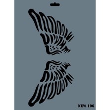 Esranın Dünyası Mey Ithalat® Rich New Seri N-196 Stencil 35X25 cm