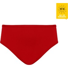 Daring Littles Uv Korumalı Upf 50+ Kırmızı Bikini Altı - Geri Dönüştürülmüş Kumaş