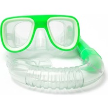 Mustran Çocuk Şnorkel Maske Küçük Model 2'li Set Maske Şnorkel Deniz Havuz Dalış Maskesi