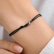 Tutu Tasarım Minimal Ip Bileklik – Ayarlanabilir El Yapımı Şans & Dilek Bilekliği