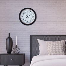 Esranın Dünyası Mey Ithalat® Siyah Motifli 36 cm Duvar Saati