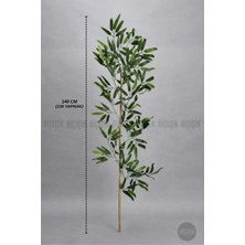 Biçiçek Yedek Bambu Dalı 140CM 135 Yapraklı ve 1 kg Dekoratif Taş