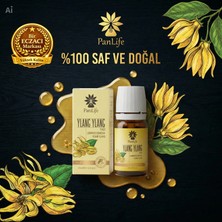 Ylang Ylang Yağı 10 ml %100 Saf ve Doğal – Cilt ve Saç Bakımına Uygun Uçucu Yağ | Panlife