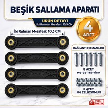 İmt Aksesuar Beşik Sallama Aparatı (Iki Rulman Deliği Aralığı 10,5 Cm) 4 Adet