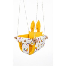 Kesfetify Çocuk Ev Içi Tavan Salıncağı Unicorn Desenli Çift Kat Kumaş 50 kg Taşıma Kapasiteli