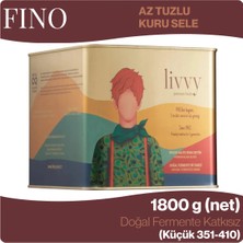 Livvy FINO Kuru Sele Siyah Zeytin 1800 g - Doğal Fermente Katkısız