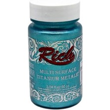 Mey Ithalat® Rich Multi Surface Titanium 2574 Şeker Mavi Metalik 90 cc