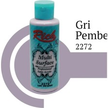 Mey Ithalat® Rich Multi Surface 2272 Gri Pembe Akrilik Boya 130 cc