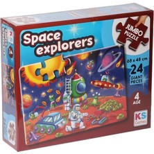 Mey Ithalat® Jp 31011 Space Explorers Jumbo Puzzle 24 Parça -Puzzle