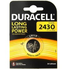 Mey Ithalat® Duracell Yuvarlak Düğme Pil 2430 3 Volt