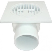 Mey Ithalat® Plastik Yer Süzgeci 10X10 cm 50 mm Yandan Çıkış