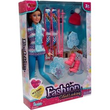 Mey Ithalat® WG-66730-66731 Aksesuarlı Kayakçı Bebek 29 cm -Vardem Oyuncak