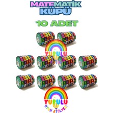Yupulu Matematik Zeka Küpü 10 Adet Oyuncak - Toplama, Çıkarma, Bölme, Çarpma Hediye Paketi Karne Hediyesi