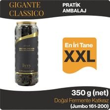 Livvy Premium Foods GIGANTE CLASSICO Gemlik Jumbo (XXL) Taneli Siyah Zeytin 350 g - Doğal Fermente Katkısız