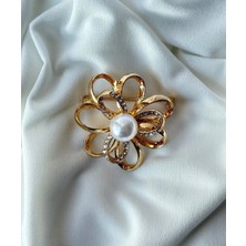 Stelle Jewelry Incili Çiçek Broş