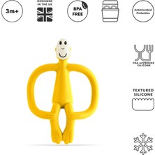 Matchstick Monkey Silikon Diş Kaşıyıcı/ Monkey (Sari)