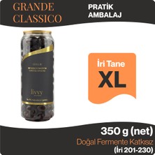Livvy Premium Foods GRANDE CLASSICO Gemlik İri (XL) Taneli Siyah Zeytin 350 g - Doğal Fermente Katkısız