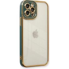 Hsc Bilişim Iphone 12 Kılıf Liva Lens Silikon - Yeşil