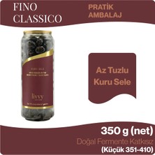 Livvy Premium Foods FINO CLASSICO Kuru Sele Siyah Zeytin 350 g - Doğal Fermente Katkısız