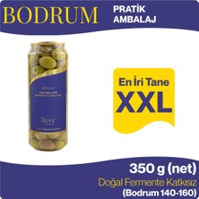 Livvy Premium Foods BODRUM Kırma Yeşil Zeytin 350 g - Doğal Fermente Katkısız