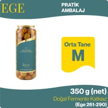 Livvy Premium Foods EGE Çizik Yeşil Zeytin 350 g - Doğal Fermente Katkısız