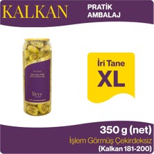 Livvy Premium Foods KALKAN Izgara Yeşil Zeytin 350 g - İşlem görmüş salamura çekirdeksiz yeşil zeytin