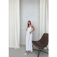 Colezium Aerobin Uzun Elbise Beyaz Pt