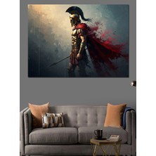 Tablomega Antik Yunan Savaşçısı Hoplit Tablosu Dekoratif Kanvas - Mdf Ahşap Tablo