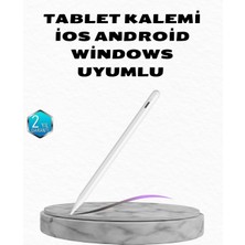 Mey Ithalat® Manyetik Dokunmatik Kalem – Bluetooth Gerektirmeyen, Type-C Şarjlı, iPad ve Android Uyumlu Hassas Stylus