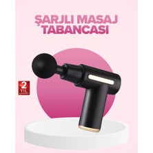 Mey Ithalat® Profesyonel Masaj Tabancası 6 Kademeli Derin Kas Terapisi 4 Başlıklı Şarjlı Sessiz Motor
