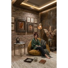 AVYNA Vıonex™ Relax Lounge Koltuk | Tv, Oyun & Playstation Uyumlu Yer Minderi Armut Koltuk - Hardal