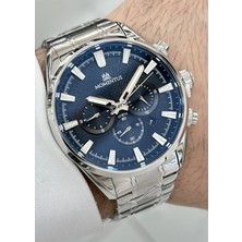 Momentus Lacivert Kadran Orijinal Su Geçirmez Fonksiyonlu Çelik Kordon Erkek Kol Saati ILKCC304S-11SS