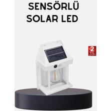 Mey Ithalat® Solar Sensörlü Dış Mekan Lamba 3 Işık Modlu ve IP65 Dayanıklı