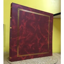 Aledo 20 Yaprak 40 Sayfa-31x32 Cm Manyetik Yapışkanlı Fotoğraf Albümü (Bordo) ALD- 20315