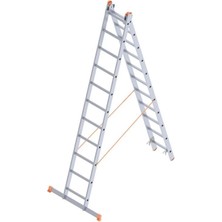 Mey Ithalat® Saraylı 2X11 A Tipi Sürgülü Merdiven 6,02 Metre