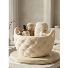 Mcy Dekor Modern Bombeli Tasarım Çok Amaçlı Organizer Sepet - 15X10 cm Banyo ve Makyaj Düzenleyici