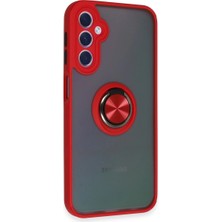 Hsc Bilişim Galaxy A24 4g Kılıf Montreal Yüzüklü Silikon Kapak - Kırmızı