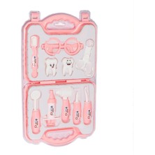 Mey Ithalat®  ERN-2039 Çantalı Pembe Dişçi Kız Seti -Heroes Toys