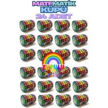 Yupulu Matematik Zeka Küpü 24 Adet - Toplama, Çıkarma, Bölme, Çarpma Eğitici Hediye Paketi Karne Hediyesi