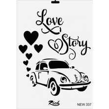 Mey Ithalat® Rich New Seri N-337 Stencil 35X25 cm