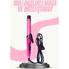 Mey Ithalat® Saç Düzleştirici Şekillendirici Saç Maşası Ikili Şekillendirici Isı Ayarlı