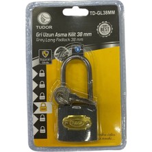 Mey Ithalat® Tudor 38 mm Uzun Gri Asma Kilit