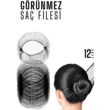 Mey Ithalat® Siyah Saç Filesi Görünmez 12 Adet