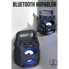 Mey Ithalat® Taşınabilir Bluetooth Hoparlör LED Işıklı Uzun Pil Ömrü